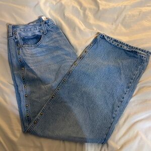 Studded Light Wash Denim Jeans